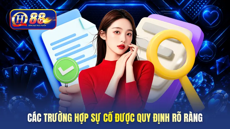 Các trường hợp sự cố được quy định rõ ràng